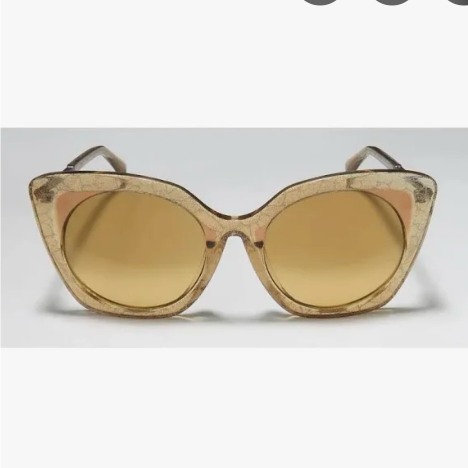 Yohi Yamamoto Gold Sunglasses